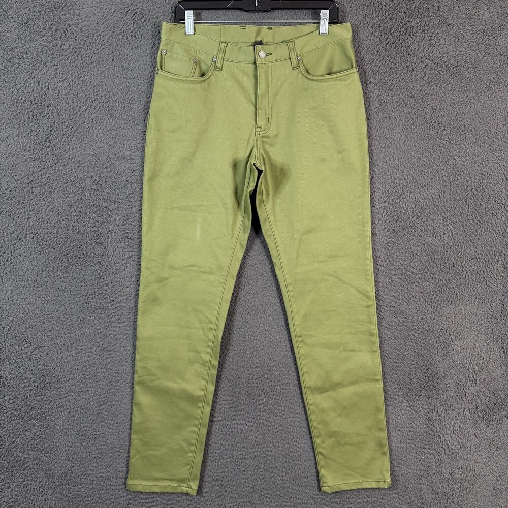 Montbell Jeans Womens XL Green Core Spun Stretch Hiking Outdoor Travel